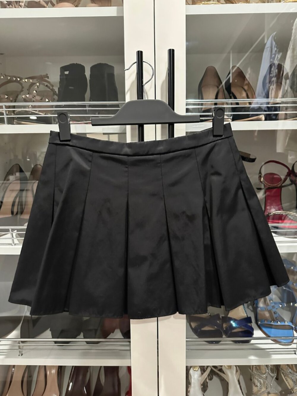 Amanda Uprichard | Dixon Pleated Mini Skort | Black | Size M - Picture 4 of 9